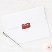 Autocollant du drapeau des Bermudes (Enveloppe)