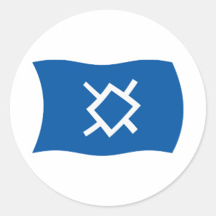 Autocollant du drapeau des Cheyennes du Nord