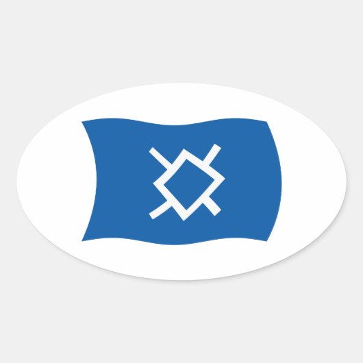 Autocollant du drapeau des Cheyennes du Nord (Devant)