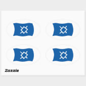 Autocollant du drapeau des Cheyennes du Nord (Feuille)