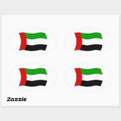 Autocollant du drapeau des Émirats arabes unis (Feuille)
