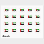 Autocollant du drapeau des Émirats arabes unis (Feuille)
