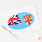Autocollant du drapeau des Fidji (Enveloppe)