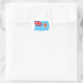 Autocollant du drapeau des Fidji (Sac)