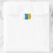 Autocollant du drapeau des îles Canaries (Sac)