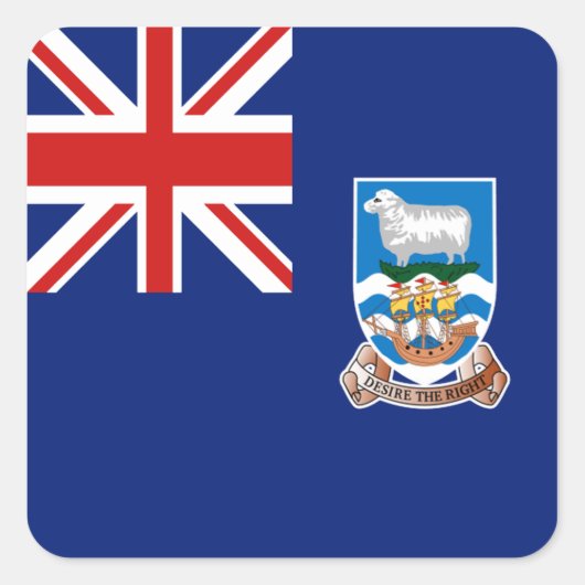 Autocollant du drapeau des îles Falkland (Devant)