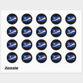 Autocollant du drapeau des Îles Marshall (Feuille)