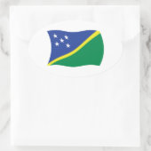 Autocollant du drapeau des Îles Salomon (Sac)