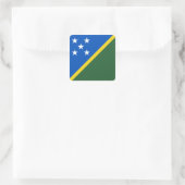 Autocollant du drapeau des Îles Salomon (Sac)