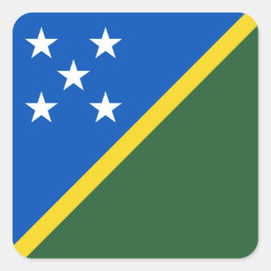 Autocollant du drapeau des Îles Salomon
