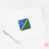 Autocollant du drapeau des Îles Salomon (Enveloppe)