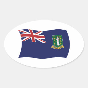 Autocollant du drapeau des îles Vierges britanniqu