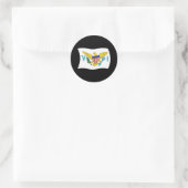 Autocollant du drapeau des Îles Vierges des États- (Sac)