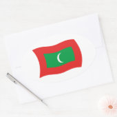 Autocollant du drapeau des Maldives (Enveloppe)