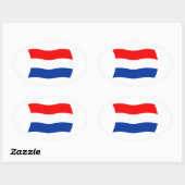 Autocollant du drapeau des Pays-Bas (Feuille)