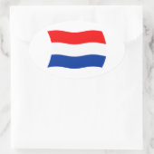 Autocollant du drapeau des Pays-Bas (Sac)