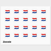 Autocollant du drapeau des Pays-Bas (Feuille)