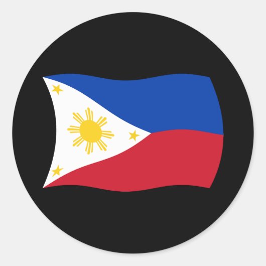 Autocollant du drapeau des Philippines (Devant)