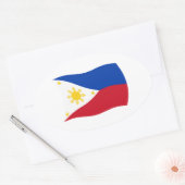 Autocollant du drapeau des Philippines (Enveloppe)