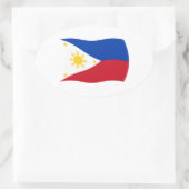 Autocollant du drapeau des Philippines (Sac)