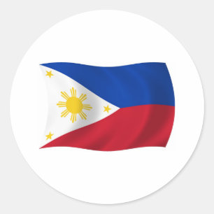 Autocollant du drapeau des Philippines