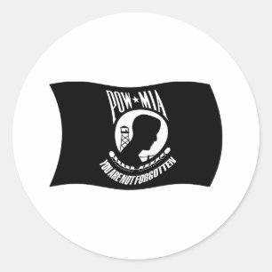 Autocollant du drapeau des POW & MIA