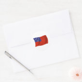 Autocollant du drapeau des Samoa (Enveloppe)