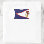 Autocollant du drapeau des Samoa américaines (Sac)