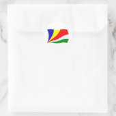 Autocollant du drapeau des Seychelles (Sac)