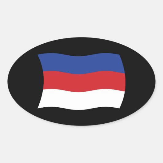 Autocollant du drapeau des Sorabes (Devant)