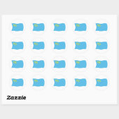 Autocollant du drapeau des Tatars de Crimée (Feuille)