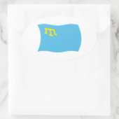 Autocollant du drapeau des Tatars de Crimée (Sac)