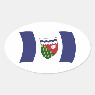 Autocollant du drapeau des Territoires du Nord-Oue