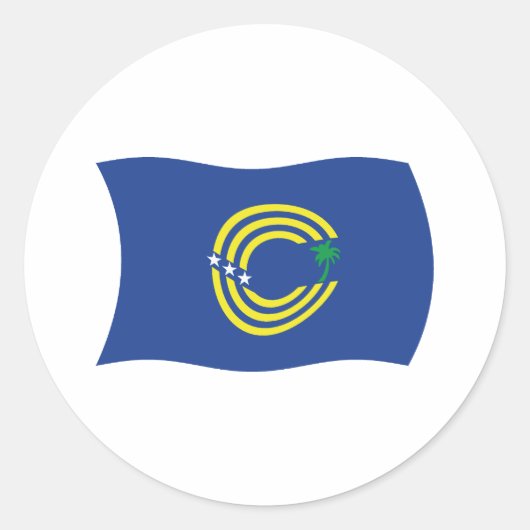 Autocollant du drapeau des Tokelau (Devant)