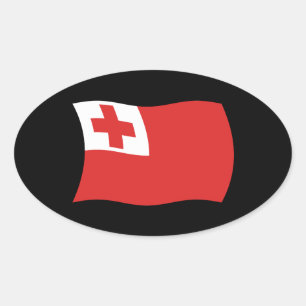 Autocollant du drapeau des Tonga