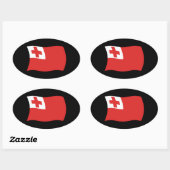 Autocollant du drapeau des Tonga (Feuille)
