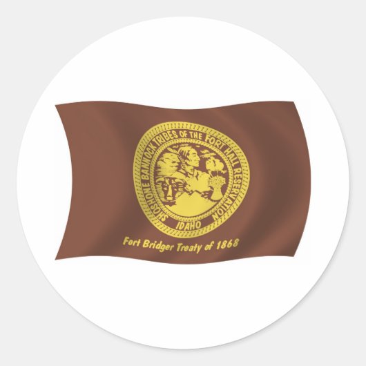 Autocollant du drapeau des tribus Shoshone Bannock (Devant)