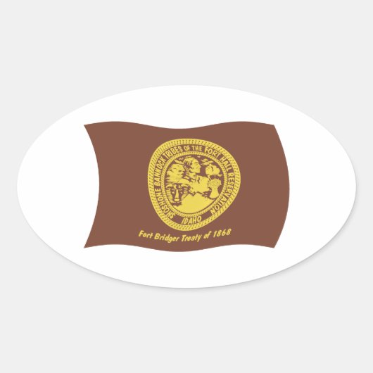 Autocollant du drapeau des tribus Shoshone Bannock (Devant)