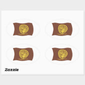 Autocollant du drapeau des tribus Shoshone Bannock (Feuille)