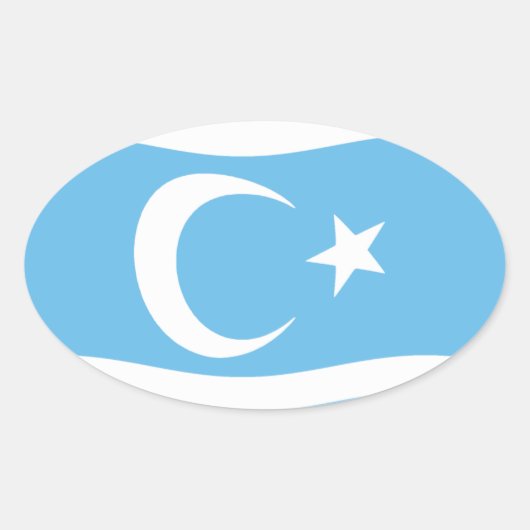 Autocollant du drapeau des Turkmènes irakiens (Devant)