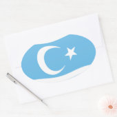 Autocollant du drapeau des Turkmènes irakiens (Enveloppe)