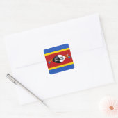 Autocollant du drapeau d'Eswatini (Enveloppe)