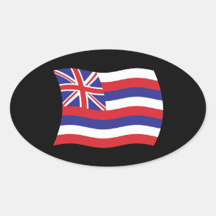 Autocollant du drapeau d'Hawaii