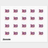 Autocollant du drapeau d'Hawaii (Feuille)