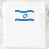 Autocollant du drapeau d'Israël (Sac)