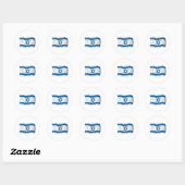 Autocollant du drapeau d'Israël (Feuille)