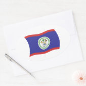 Autocollant du drapeau du Belize (Enveloppe)