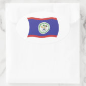 Autocollant du drapeau du Belize (Sac)