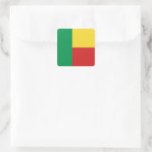 Autocollant du drapeau du Bénin (Sac)