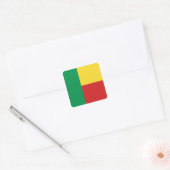 Autocollant du drapeau du Bénin (Enveloppe)